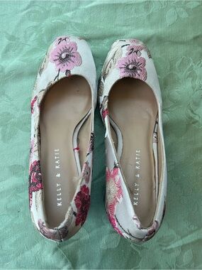 Kelly & Katie Pink Floral Ballet Flats